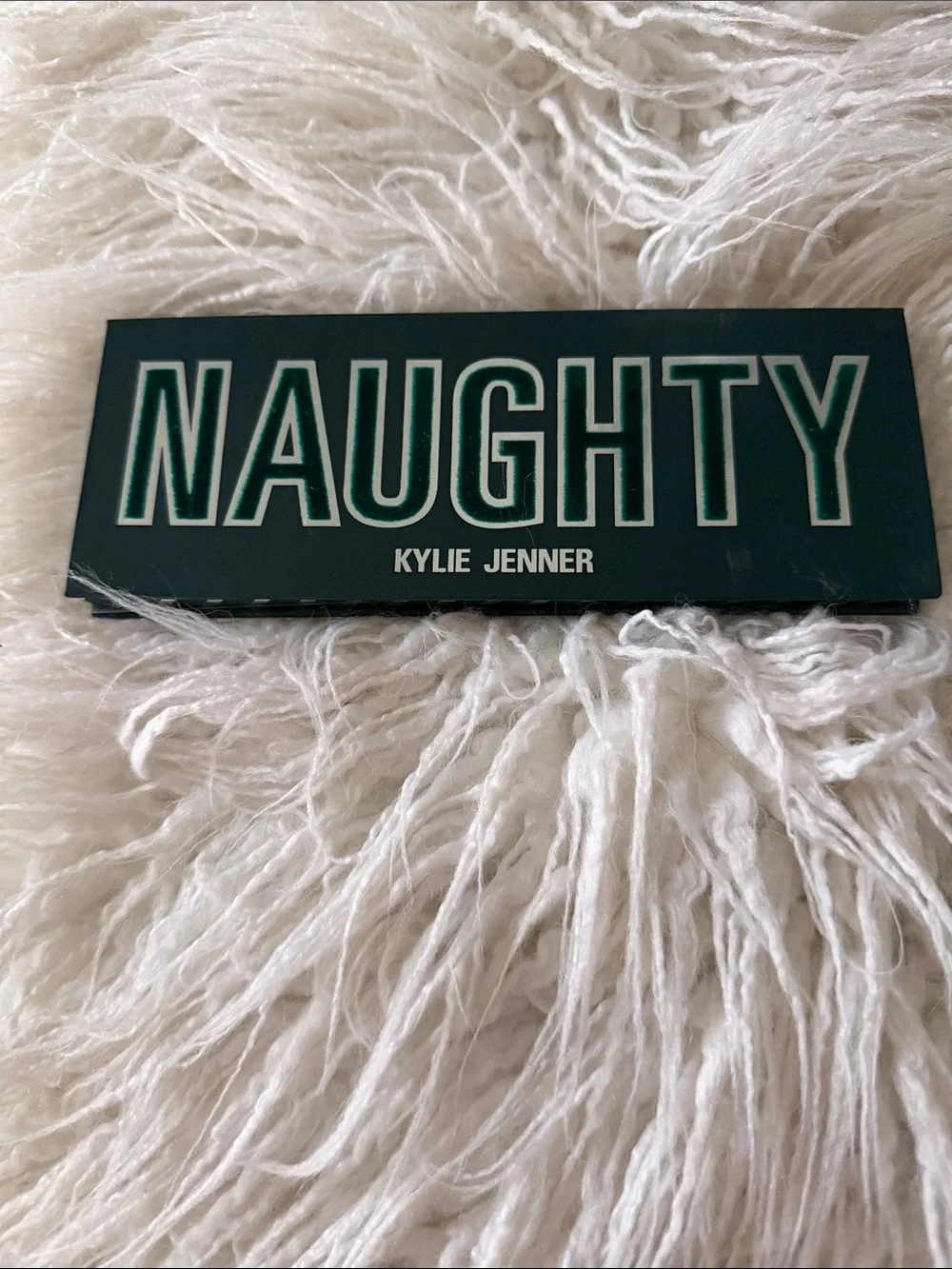 Authentic Kylie Cosmetics Naughty Eyeshadow Palette - Dark Green & White